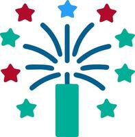 a colorful fireworks vector