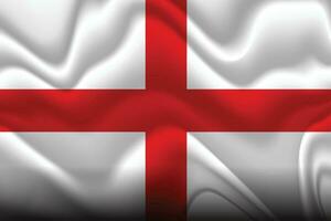 3d vector realistic England flag background