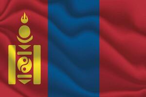 Vector Mongolia flag country
