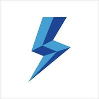 lightning logo template, bolt logo element, strom vector icon