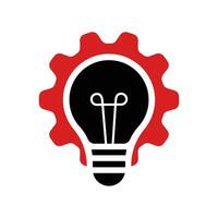 template light bulb, glowing light bulb design elements vector