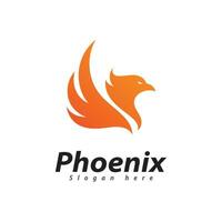 Phoenix logo design vector template.