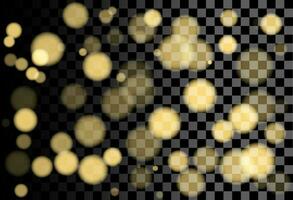 Abstract blurred light element that can be used for cover decoration or background. Sparkle, gold bokeh vector