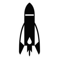 A Rocket Silhouette vector free