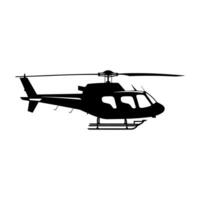 A Helicopter Silhouette vector isolated on a white background