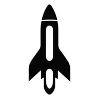 A Rocket Silhouette vector free