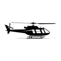 A Helicopter Silhouette vector free