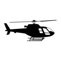 A Helicopter Silhouette vector isolated on a white background