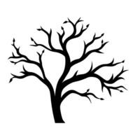 A Branch Tree without leaves vector Silhouette clipart free