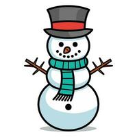 A Snowman Vector illustration free