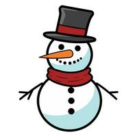 A Snowman Vector illustration free