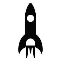 A Rocket Silhouette vector free
