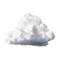 AI generated White Clouds Isolated on Transparent Background png