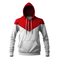 AI generated Blank Hoodie Mockup Isolated on Transparent Background png