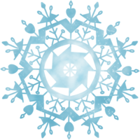 Winter abstract snowflake. png