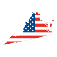 Etat de Virginie, Virginie. Etats-Unis carte png