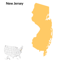 Zustand von Neu Jersey. USA Karte. png