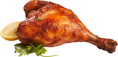 ai généré savoureux grillé poulet jambe png