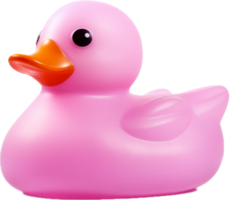 ai generado rosado caucho Pato png