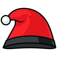 un Papa Noel claus sombrero vector ilustración, un Navidad sombrero clipart