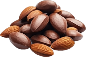ai genererad mandlar nötter choklad png