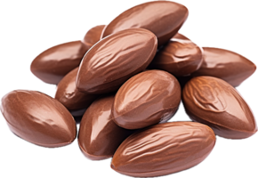 AI generated almonds nuts chocolate png