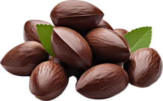 AI generated almonds nuts chocolate png