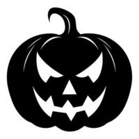 A Scary Pumpkin Vector silhouette free