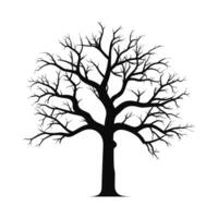 Scary Dead Tree Silhouette vector free