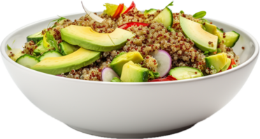 ai genererad skål av quinoa sallad png