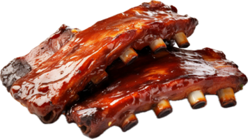 AI generated Grilled pork ribs png