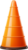 AI generated traffic cone png