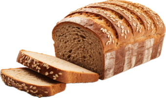 AI generated whole grain bread png