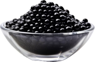 ai généré noir caviar png