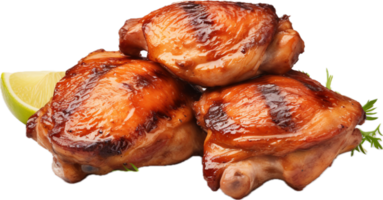 AI generated grilled chicken thighs png