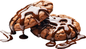 AI generated chocolate cookies png