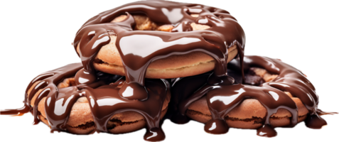 AI generated chocolate cookies png