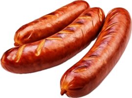 AI generated Grilled sausage png