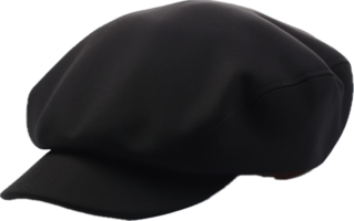 AI generated Black French Beret png