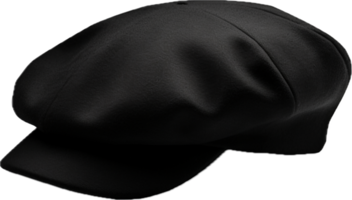 AI generated Black French Beret png