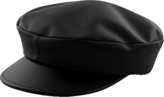 AI generated Black French Beret png