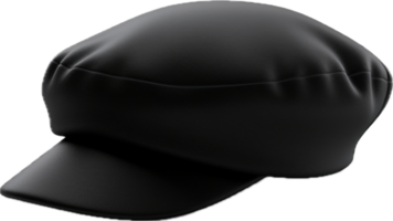 AI generated Black French Beret png