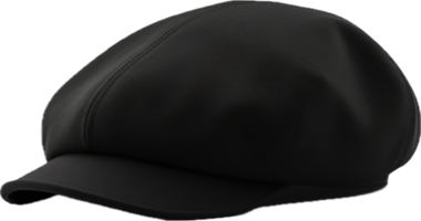 AI generated Black French Beret png