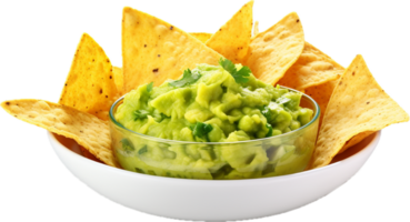 AI generated guacamole bowl png