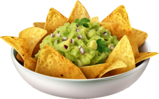 AI generated guacamole bowl png