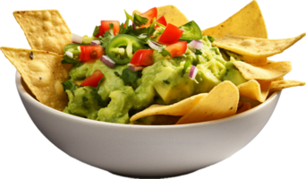 AI generated guacamole bowl png