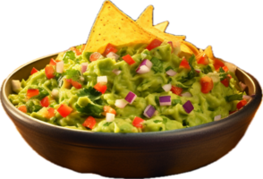 ai genererad guacamole skål png