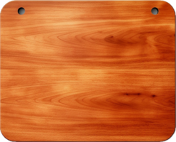 AI generated wooden cutting board png