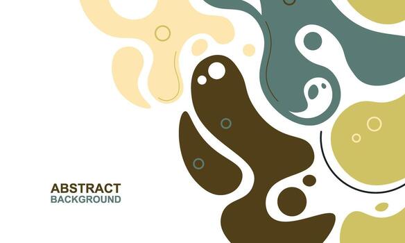 Colorful abstract shape background. Abstract rounded background. vector