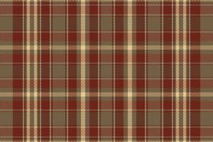 Tartan plaid pattern with texture and retro color. vector